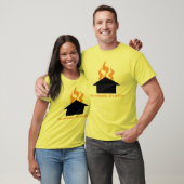 Het dak staat in brand t-shirt (Unisex)