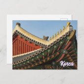 Het dak van het Seoul Palace in Zuid-Korea Briefkaart (Voorkant / Achterkant)