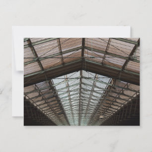 Het dak van het treinstation Gare du Nord in Parij Briefkaart