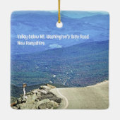 Het dal onder de Mt. Washington-versiering Keramisch Ornament (Achterkant)