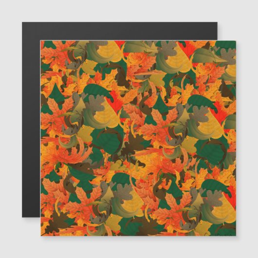 Het dalende Patroon van Bladeren van het herfst (Voorkant / Achterkant)