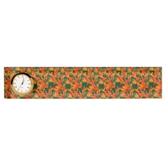 Het dalende Patroon van Bladeren van het herfst Naambordje (Voorkant)