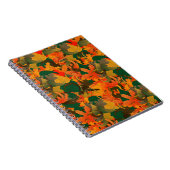 Het dalende Patroon van Bladeren van het herfst Notitieboek (Rechterzijde)