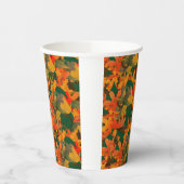 Het dalende Patroon van Bladeren van het herfst Papieren Bekers (Links)