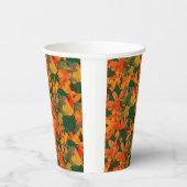 Het dalende Patroon van Bladeren van het herfst Papieren Bekers (Rechts)