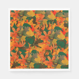Het dalende Patroon van Bladeren van het herfst Servet