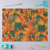 Het dalende Patroon van Bladeren van het herfst Tissuepapier (Craft)