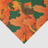 Het dalende Patroon van Bladeren van het herfst Tissuepapier (Detail)