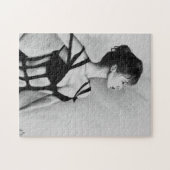 Het Dame Originele Kunst Portret Teken Puzzel (Horizontaal)