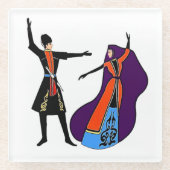 Het Dancers Glass Onderzetter (Voorkant)