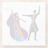 Het Dancers Glass Onderzetter (Achterkant)