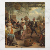 Het Dancing Couple Schilderen Wijn Label Wijn Etiket (Enkel label)