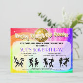 Het dansen door de Decennia Uitnodigingen, Decades Kaart (Staand voorkant)