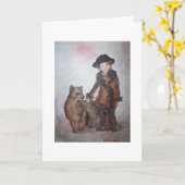 Het dansen draagt kaart (Gele Bloem)