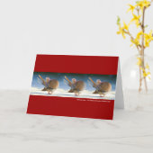 Het dansen Engelen III Kaart (Gele Bloem)