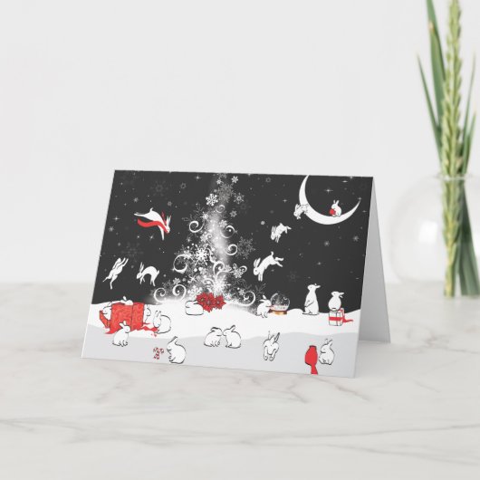 Het DANSEN Feestdagen Kaart (Voorkant)