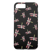 Het dansen het Roze Art. van de Libel Case-Mate iPhone Case (Achterkant)