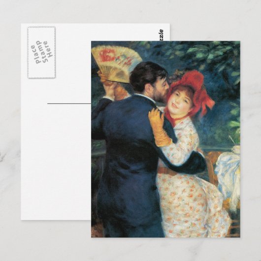 Het dansen in de Druk van het Land Briefkaart (Voorkant / Achterkant)