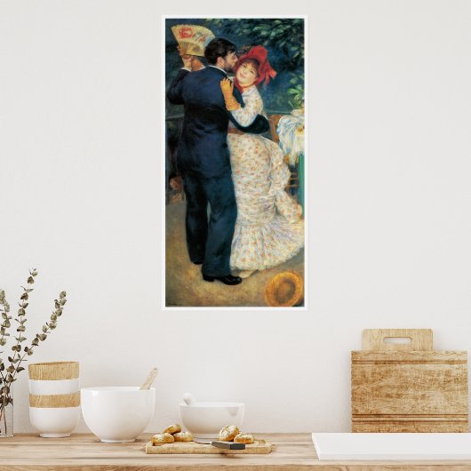 Het dansen in de Druk van het Land Poster (Keuken)