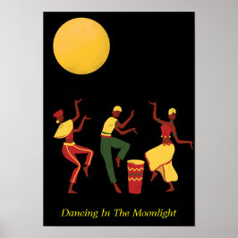 Het dansen in het Moonlight - editable teksten Poster