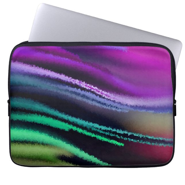 het dansen kleuren laptop sleeve (Voorkant)