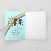 Het dansen Labradors bij de Brug van de Regenboog Kaart (Binnen)