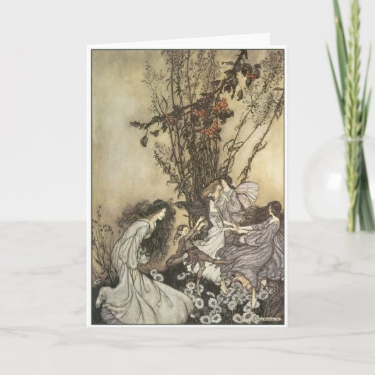 Het dansen met de Feeën Kaart (Voorkant)