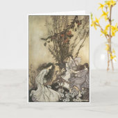 Het dansen met de Feeën Kaart (Gele Bloem)