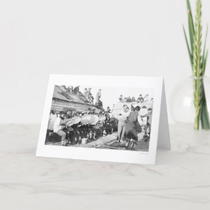 Het dansen Nome Alaska 1910 Kaart