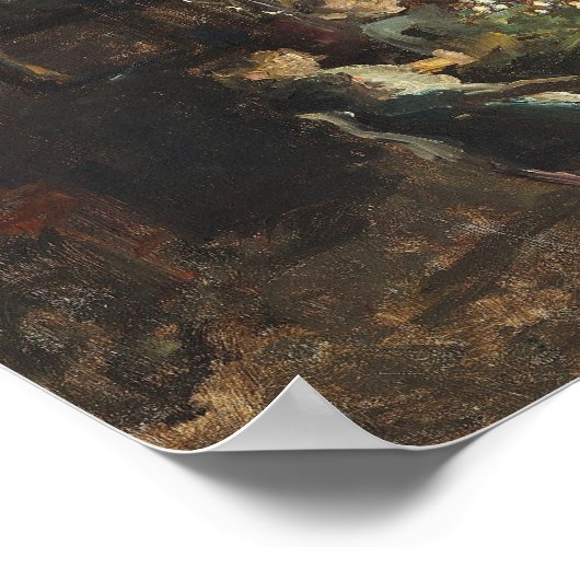 Het dansen rond de  druk van de kerstboom. poster (Hoek)