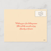 Het dansen rond de Kerstboom Feestdagenkaart (Achterkant)