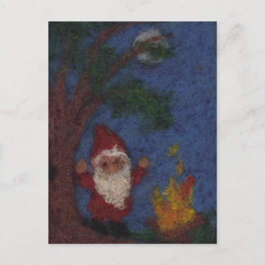 Het dansen rond het vuur briefkaart (Voorkant)