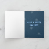 het dansen sneeuwmanvakantie greetingcard feestdagen kaart (Binnen)