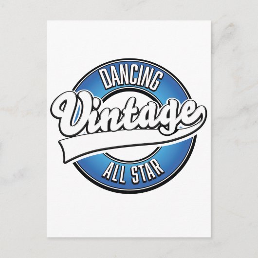 Het dansen van  alle sterren briefkaart van het lo (Voorkant)