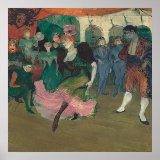 Het dansen van de Bolero - Toulouse-Lautrec Fine A Poster (Voorkant)