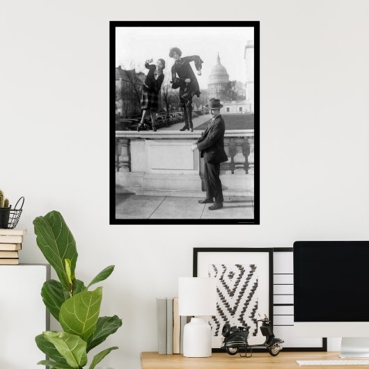 Het dansen van de Charleston in Washington, DC 192 Poster (Thuiskantoor)