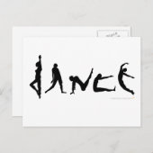 Het Dansen van de dans het Ontwerp van het Briefkaart (Voorkant / Achterkant)