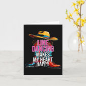 Het dansen van de lijn maakt mijn hart gelukkig la kaart (Gele Bloem)