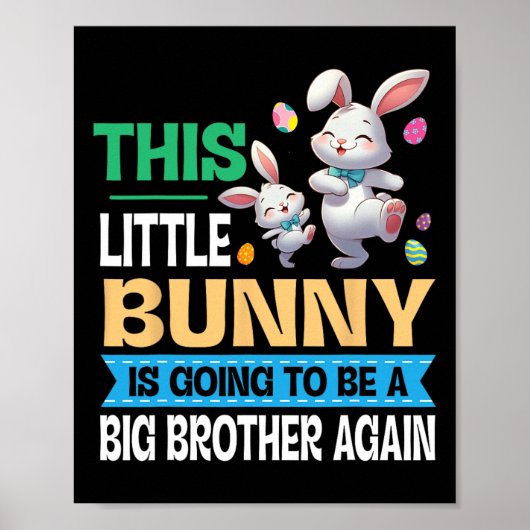 Het dansen van deze Lil' Bunny wordt een grote bou Poster (Voorkant)