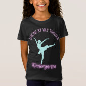 Het dansen van mijn weg door Kindergarten Paars Bl T-shirt (Voorkant)