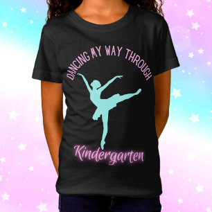 Het dansen van mijn weg door Kindergarten Paars Bl T-shirt