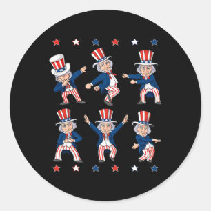 Het dansen van oom Sam op 4 juli zorgt voor Kinder Ronde Sticker