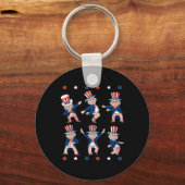 Het dansen van oom Sam op 4 juli zorgt voor Kinder Sleutelhanger (Achterkant)