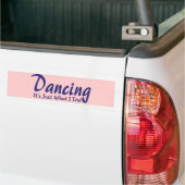 Het dansen van wat ik doe bumpersticker (Op Truck)