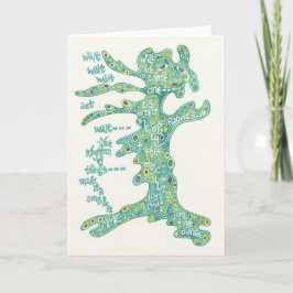 Het dansen Zijnd Notecard Kaart