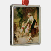 Het dansende Beer Metalen Ornament (Rechts)