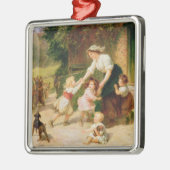 Het dansende Beer Metalen Ornament (Links)