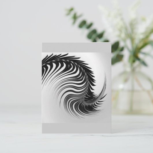 Het dansende Briefkaart van het Palmblad (Staand voorkant)