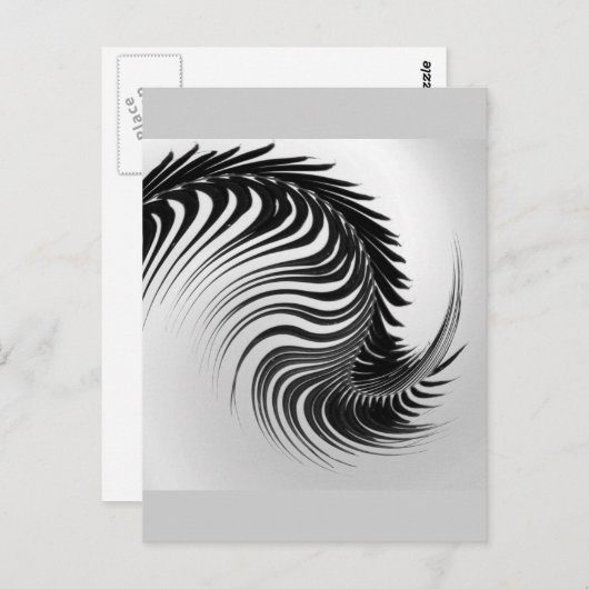 Het dansende Briefkaart van het Palmblad (Voorkant / Achterkant)