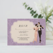 Het  Dansende Couple R.S.V.P. van 1920 Kaart (Staand voorkant)